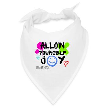 SHANIMAX Joy and happiness - Bandana - Weiß - Vorne
