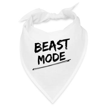 Body building Muskelaufbau Krafttraining workout - Bandana - Weiß - Vorne