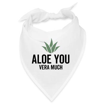 Aloe You Vera Viel - Bandana - Weiß - Vorne