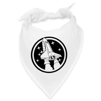 Raumschiff - Bandana - Weiß - Vorne