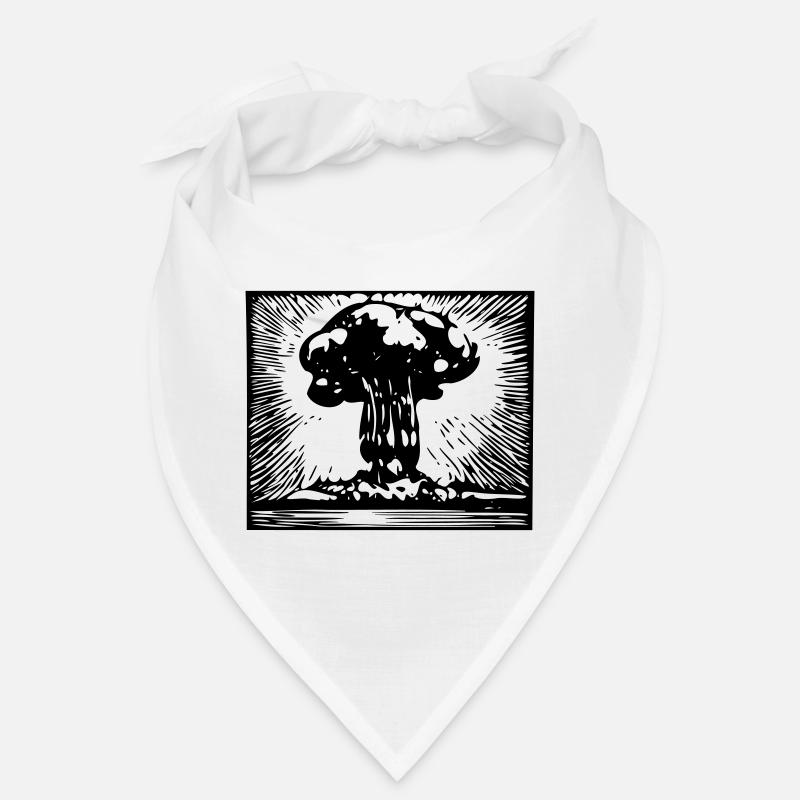 Atombombe - Bandana - Weiß