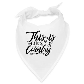 This Is God´s Country - Bandana - Weiß - Vorne
