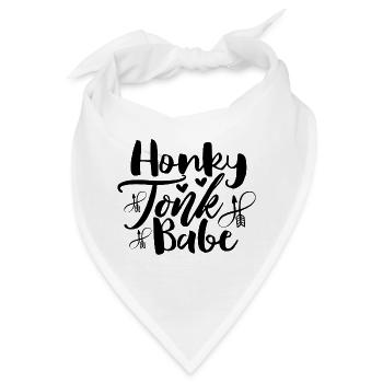 Honky Tonk Babe - Bandana - Weiß - Vorne