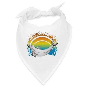 Delfin - Bandana - Weiß - Vorne