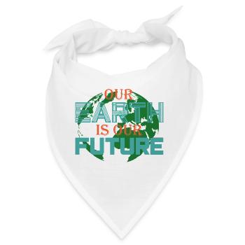 Save the earth - Bandana - Weiß - Vorne