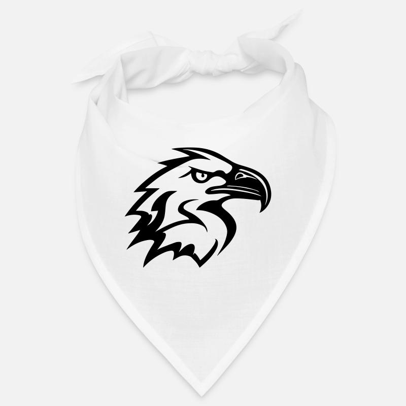 stylized eagle head in profile Bandana