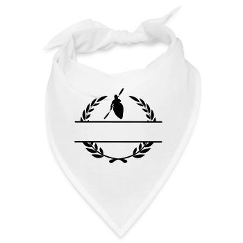 Kanu im Lorbeerkranz - Bandana - Weiß - Vorne