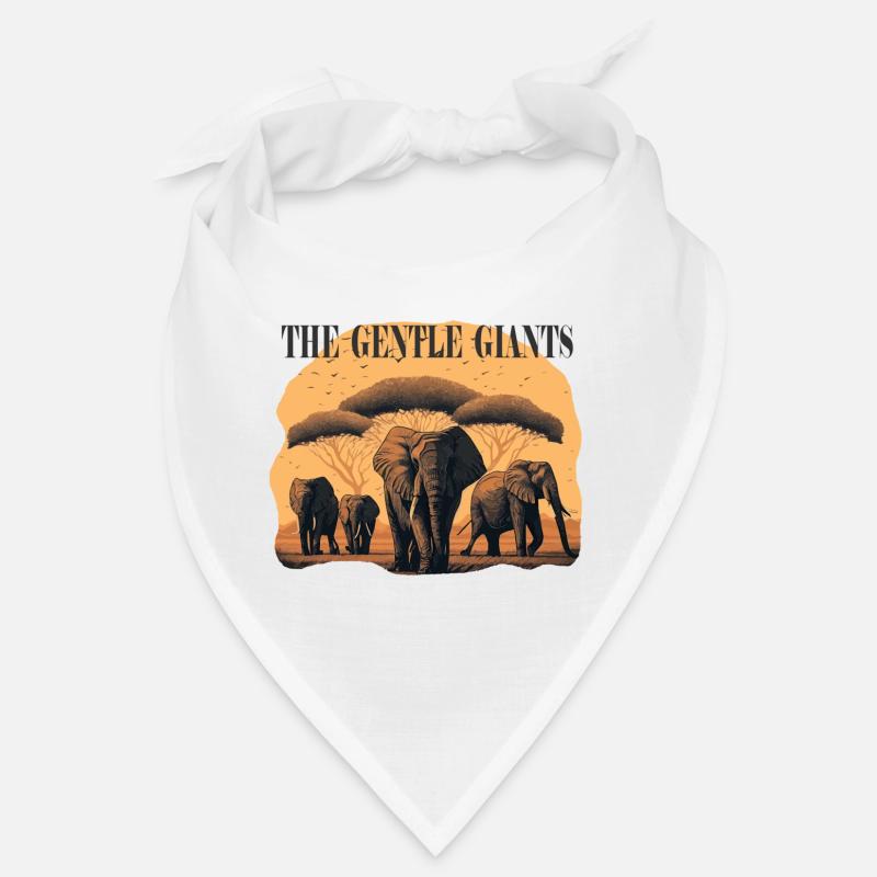 Elefantenherde Gentle Giants Geschenk Bandana