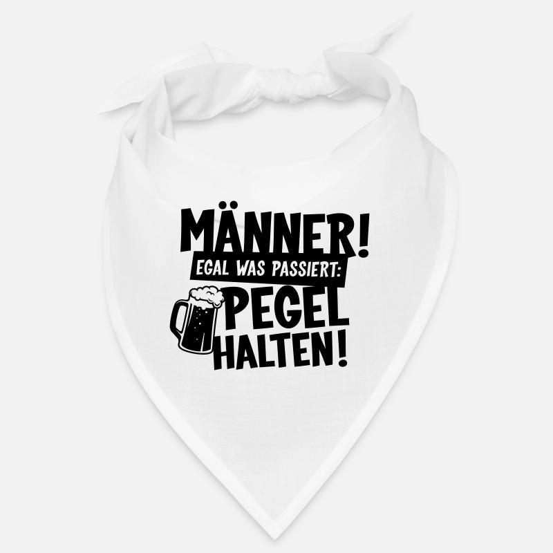 Männer Pegel halten Bier Bandana