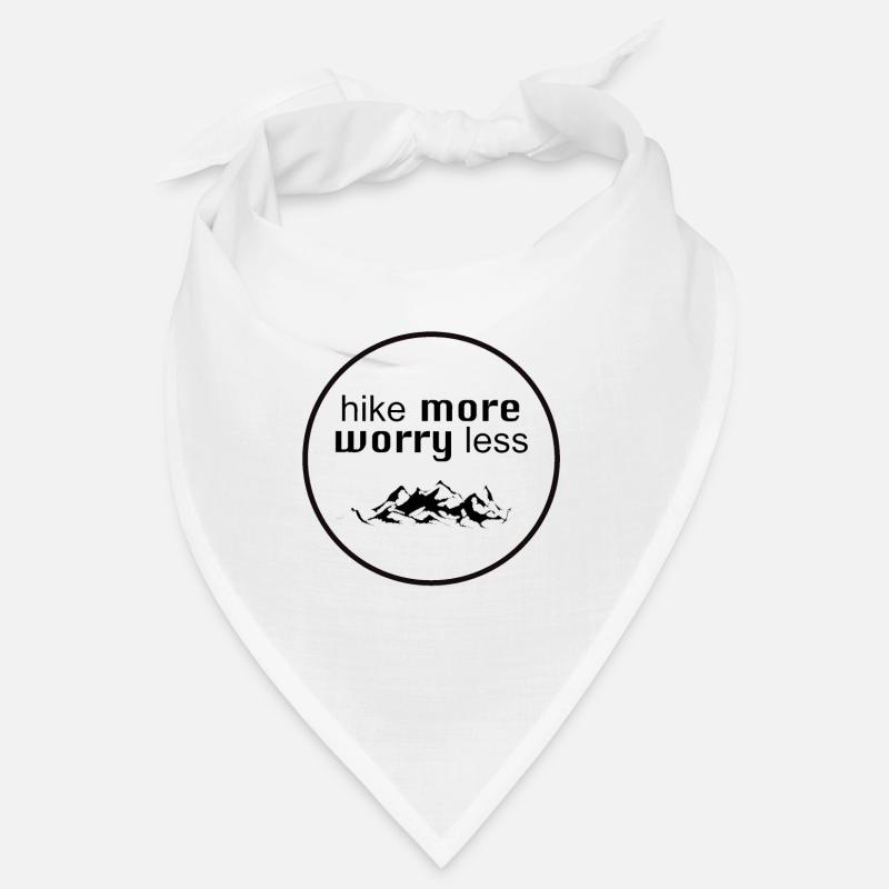 Randonnée plus Souciez-vous moins! - Bandana - blanc