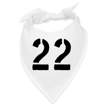 22 - Bandana - Weiß - Vorne