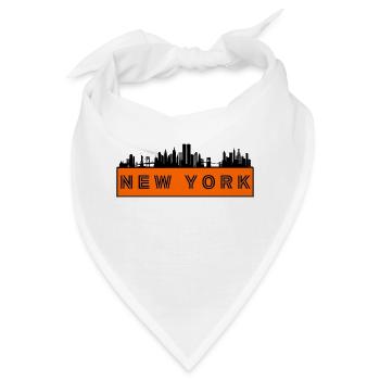 Stadt New York - USA Amerika - Bandana - Weiß - Vorne