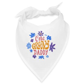 Ein grooviger Papa, Ein toller Papa - Bandana - Weiß - Vorne