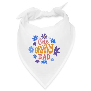 Ein grooviger Papa, Ein toller Papa - Bandana - Weiß - Vorne