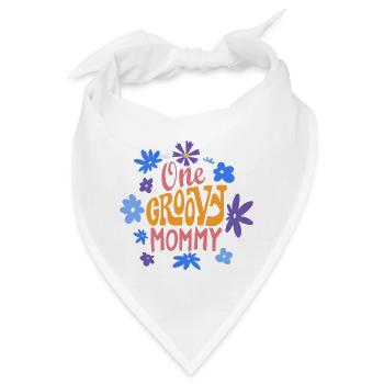 Eine groovige Mama, Ein tolle Mama - Bandana - Weiß - Vorne