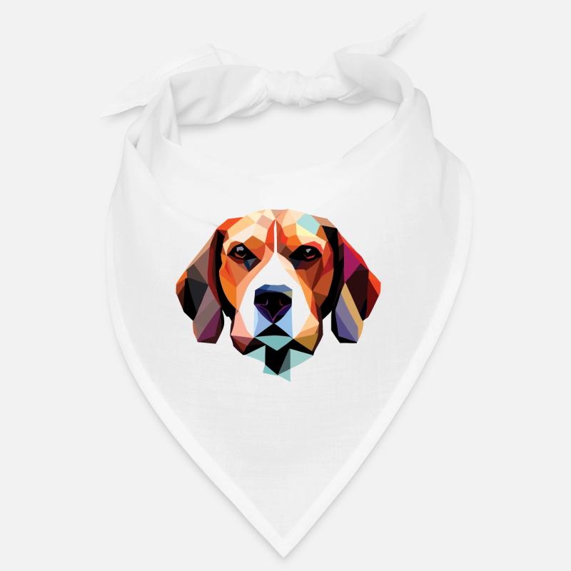 Beagle Hund Polygon Bandana