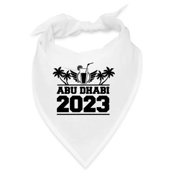 abu dhabi 2023 - Bandana - Weiß - Vorne