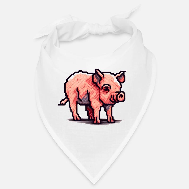 Minimaliste beau petit cochon Bandana