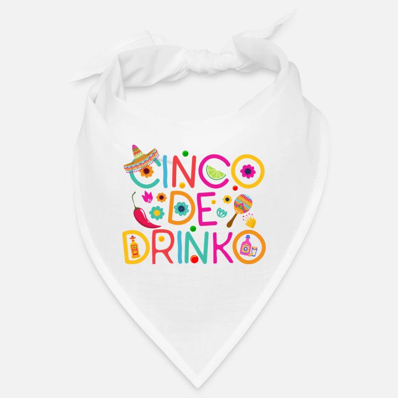 Cinco De Drinko - Bandana - blanc