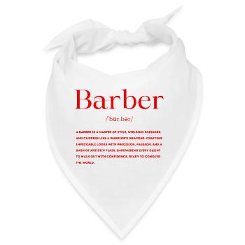 Barber Definition - Bandana - Weiß - Vorne