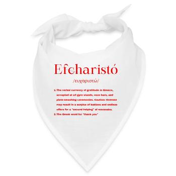 Griechisch - Bandana - Weiß - Vorne
