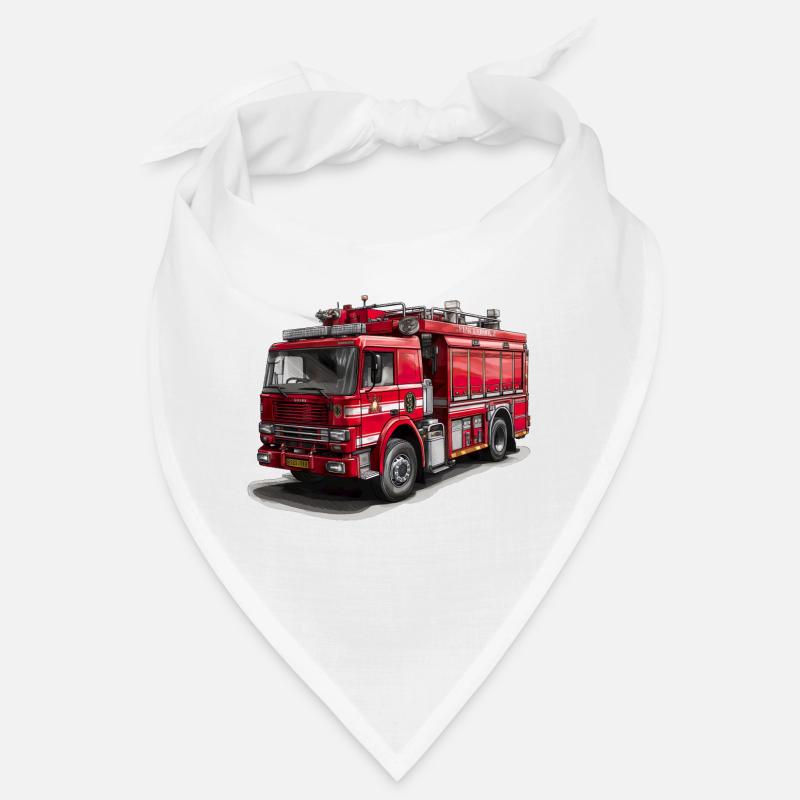 Mit dem Feuerwehrauto Brände bekämpfen Bandana