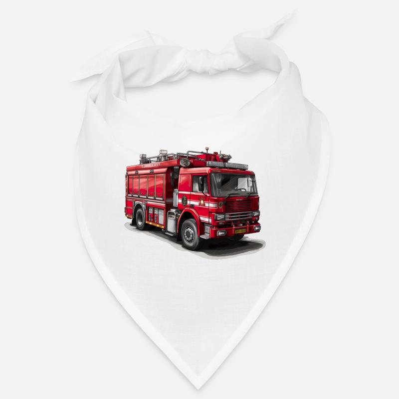 Mit Feuerwehrautos Brände bekämpfen Bandana