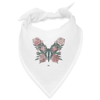 Bouquet | Knospen | Schmetterling - Bandana - Weiß - Vorne