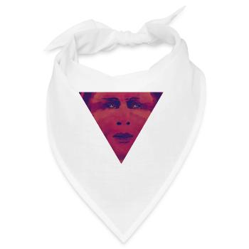 Red Face Illustration - Bandana - Weiß - Vorne