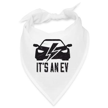 It's An EV Supercharge - für Elektro Auto Fans - Bandana - Weiß - Vorne