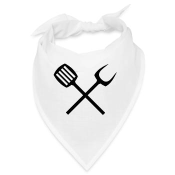 grill besteck - Bandana - Weiß - Vorne