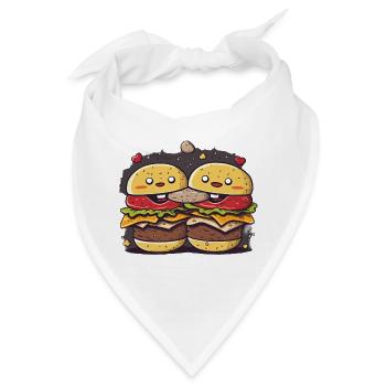 Burger Kekse Trio - Bandana - Weiß - Vorne