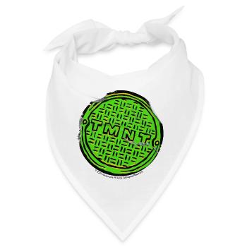 TMNT Mutant Mayhem Gullideckel Mit Logo - Bandana - Weiß - Vorne