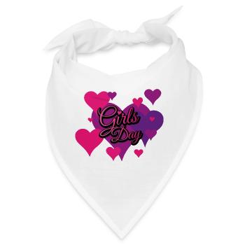 Girls Day Pinkverlauf - Bandana - Weiß - Vorne