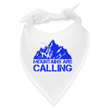 mountains are calling - Bandana - Weiß - Vorne