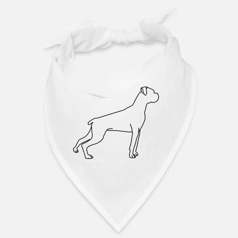 Boxer Lineart 1 Bandana