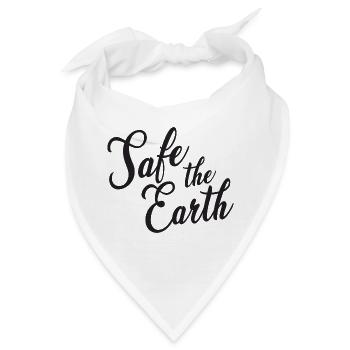 Save the Earth - Bandana - Weiß - Vorne