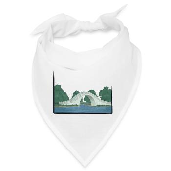 chinesische Brücke - Bandana - Weiß - Vorne