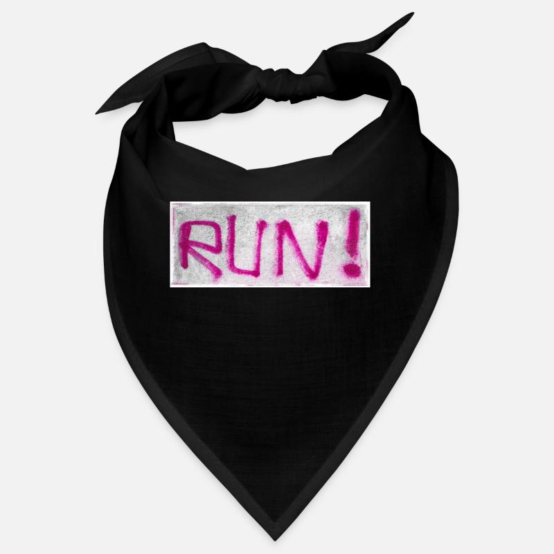 Graffiti PINK text RUN Bandana