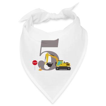 Digger zum 5-jährigen Jubiläum - Bandana - Weiß - Vorne