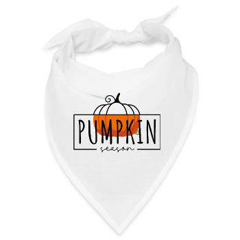 Kürbis-Saison - Bandana - Weiß - Vorne