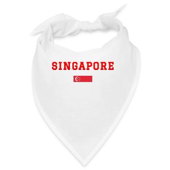 singapur - Bandana - Weiß - Vorne