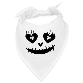 Halloween Face - Bandana - Weiß - Vorne