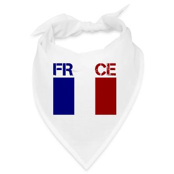 france - Bandana - Weiß - Vorne