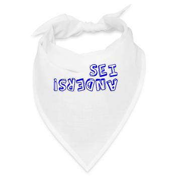 sei anders! - Bandana - Weiß - Vorne