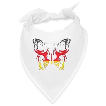 Deutschland Land Flagge Offizielle Staaten Kontinent - Bandana - Weiß - Vorne