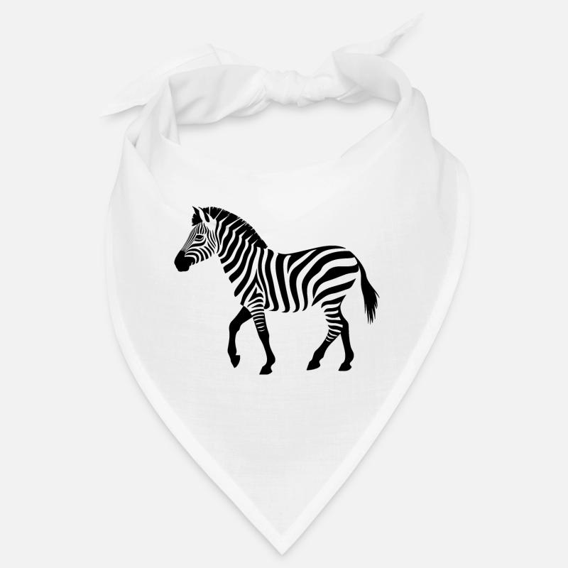 zebra silhouette Bandana