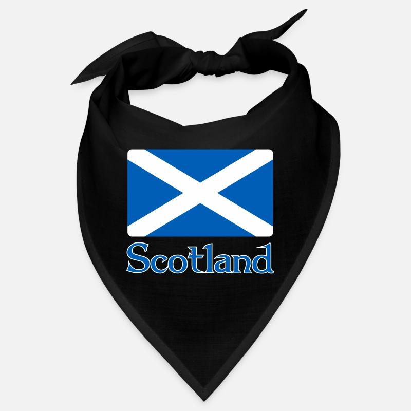 Schottland Flagge mit Text Bandana