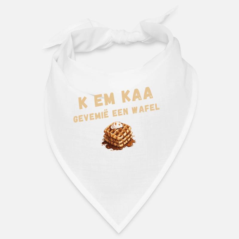 K EM KAA, GEVEMIË A WAFFLE. Antwerp dialect shirt Bandana