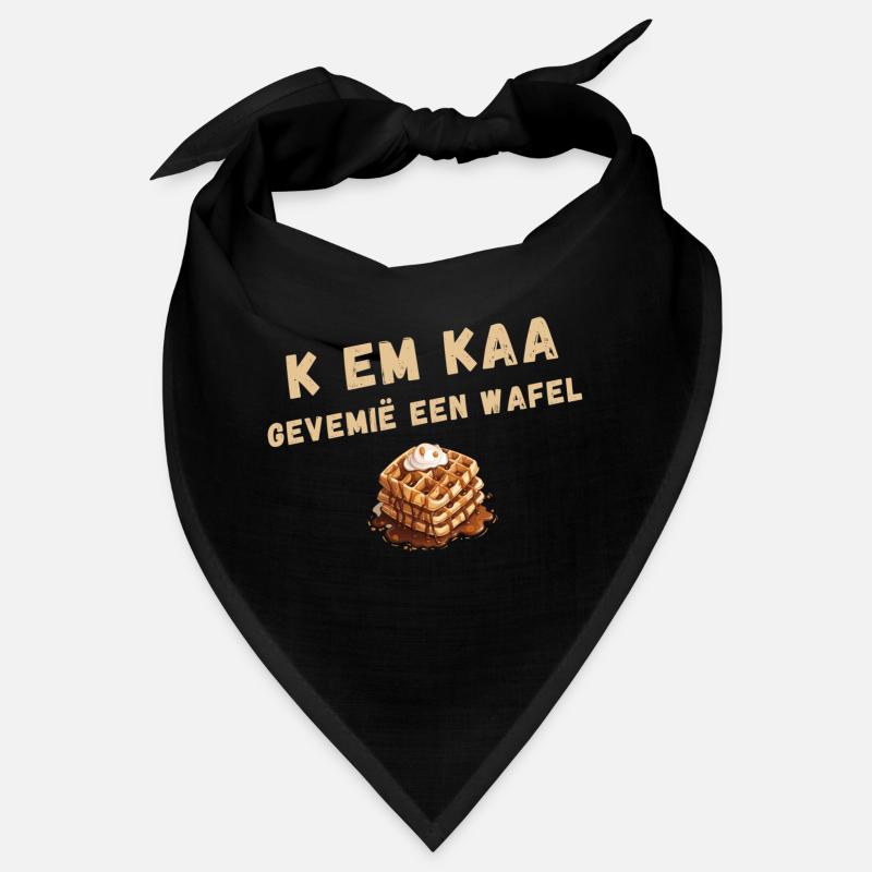 K EM KAA, GEVEMIË A WAFFLE. Chemise en dialecte anversois Bandana